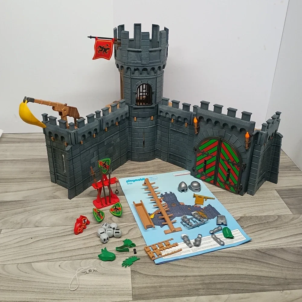 Vintage Playmobil Knights Castle 5725 Mostly Complete.